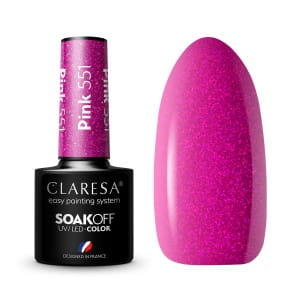 CLARESA LAKIER HYBRYDOWY PINK 551 5g