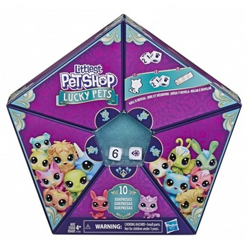 LITTLEST PET SHOP FIGURKI ZESTAW LUCKY PETS 10 SZT e7258