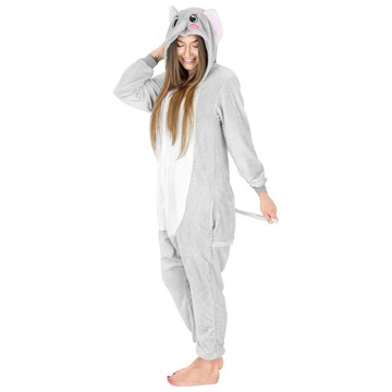 KOSTIUM ONESIE KIGURUMI CIEPŁA PIŻAMA JEDNOCZĘŚCIOWA ZAPINANA ZAMEK DRES M