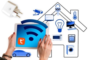 Набор умных розеток для Wi-Fi, 2 лампы TUYA
