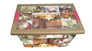 OZDOBY ŚWIĄTECZNE 100SZT LAMPKI LED + SKRZYNIA !!!