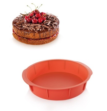 TESCOMA Silikonowa Tortownica Forma na tort 26 cm
