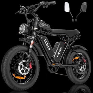 Электрический велосипед Ridstar с двумя двигателями, 40 Ач, 180 км, 20 дюймов, толстые шины