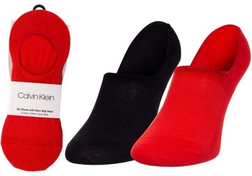 CALVIN KLEIN SKARPETKI STOPKI 2P BLACK/RED R:40-46