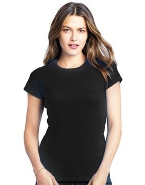 T-shirt damski koszulka bawełniana Fruit of The Loom ORIGINAL czarna 2XL