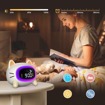 Цифровые будильники со светодиодной прикроватной лампой RGB Clock Dual Children