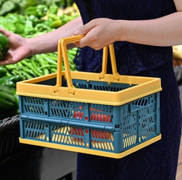 СКЛАДНАЯ КОРЗИНА ДЛЯ ДОМАШНИХ АВТОМОБИЛЕЙ С РУЧКАМИ