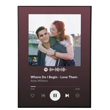 РАМКА С ВАШИМ ФОТО И ПЕСНЯ SPOTIFY В ПОДАРОК