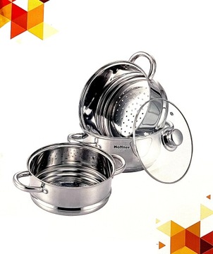 Parowar Hoffner ELEGANCE 6,3 l Zestaw garnków na pare
