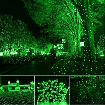 СВЕТОДИОДНЫЕ НАРУЖНЫЕ ЕЛОЧНЫЕ ПОДСВЕТКИ, ЗЕЛЕНЫЕ 100 светодиодов
