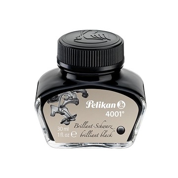Atrament Pelikan do pióra 30 ml 4001w butelce czarny