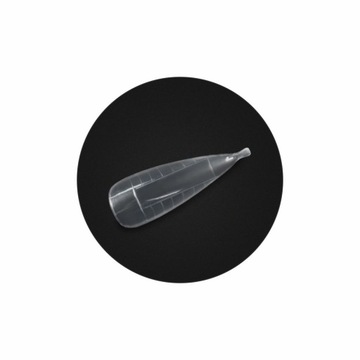 Silcare Формы для акрилового геля прозрачный DUAL миндаль 100 шт.