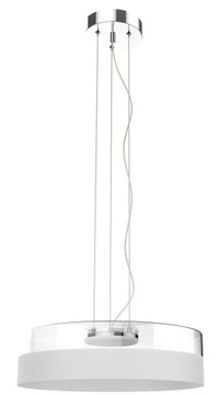 LAMPA WISZĄCA SZKLANA NAD STÓŁ ŻYRANDOL BIAŁY LED