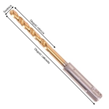 WIERTŁO DO METALU SDS-PLUS HSS-TIN 4X105/43MMB-574