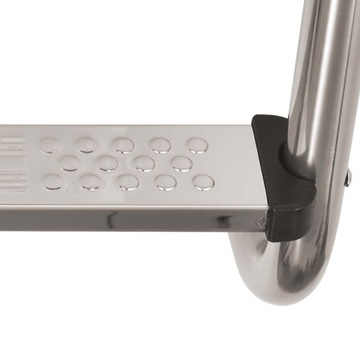 vidaXL Лестница для бассейна с 3 ступенями, нержавеющая сталь 304, 120 см