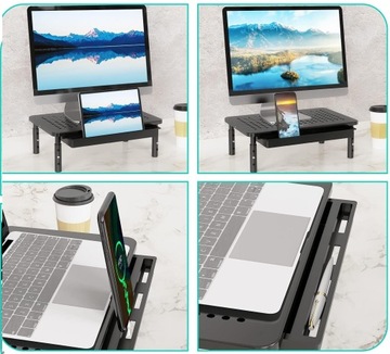 ПОДСТАВКА ДЛЯ МОНИТОРА, НОУТБУКА, ПРИНТЕРА С ВЫДВИЖНЫМ ЯЩИКОМ