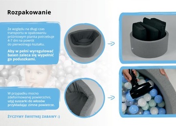 Бассейн сухой круглый 90х30 на 200 шаров.