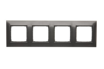 SIMON 54 QUAD FRAME 4x АНТРАЦИТОВЫЙ DR4/48