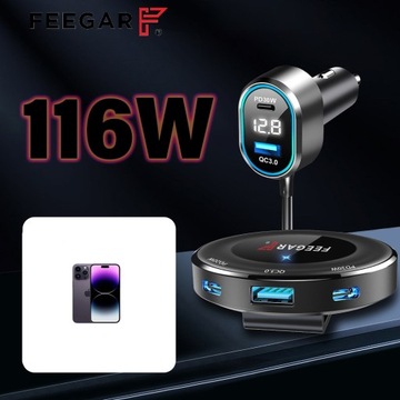 РАЗДЕЛИТЕЛЬ ПРИЖИГАЛКИ FEEGAR 12-24В 5USB