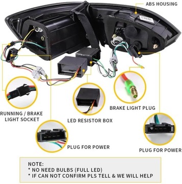 SVĚTLA ZADNÍ KPL FULL LED DIODOVÉ DTS DRAK BLACK VW JETTA VI 5C 6 2010-2014