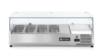 ХОЛОДИЛЬНАЯ СТОЙКА-ВИТРИНА ВЕРХНЯЯ 4x GN 1/3 121 СМ