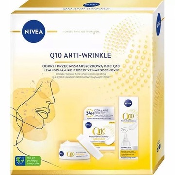 NIVEA ZESTAW PREZENTOWY DLA KOBIET Q10 ANTI-WRINKL