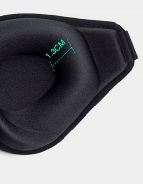 3D ЗАТЕМНЯЮЩАЯ МАСКА ДЛЯ СНА, РАССЛАБЛЯЮЩАЯ ПУТЕШЕСТВЕННАЯ ПОВЯЗКА ИЗ ПЕНЫ MEMORY