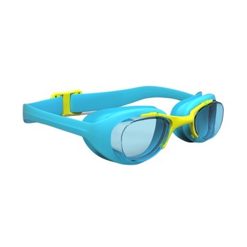 Okulary pływackie dziecięce regulowane nieparujące niebieskie S