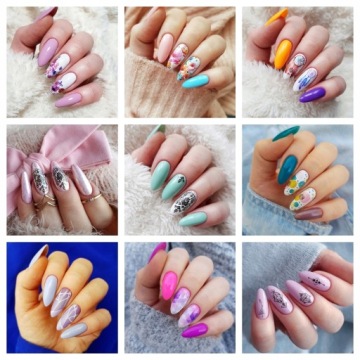 Наклейки для ногтей на водной основе - № 1027