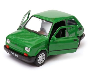 FIAT 126p MALUCH METAL MODEL WELLY 1:34 zielony