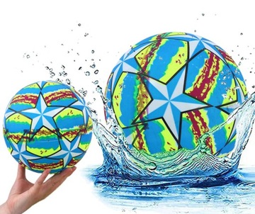 PIŁKA PLAŻOWA GUMOWA DMUCHANA OGRODOWA KOLOROWA NA BASEN PLAŻĘ DO WODY