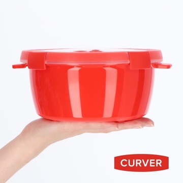 КОНТЕЙНЕР ДЛЯ ЗАВТРАКА CURVER 1,6 Л С КРЫШКОЙ ДЛЯ МИКРОВОЛНОВОЙ ПЕЧИ