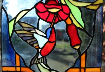 Витражи Тиффани Колибри, Витражи Птицы, Витраж с Птицами, Колибри