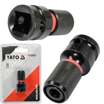 АДАПТЕР УДАРНОГО КЛЮЧА YATO АДАПТЕР ОТ 1/2 ДО 1/4 ДЮЙМА YT-04691