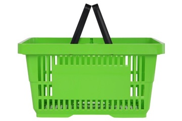 Kosz Koszyk sklepowy zakupowy koszyczek plastikowy jasno zielony