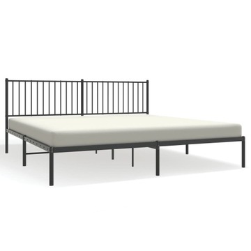 Łóżko metalowe VidaXL 350870 180x200 czarny