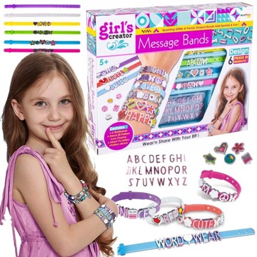 НАБОР БУСИН ДЛЯ ИЗДЕЛИЯ БРАСЛЕТОВ БУКВЫ БРАСЛЕТЫ ПОДАРОК