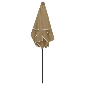 PARASOL PLAŻOWY, TAUPE, 180X120 CM