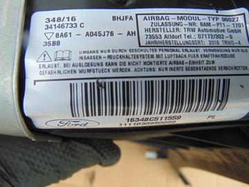 PODUSZKA KOLANOWA AIRBAG FORD FIESTA MK7 ECOSPORT MK2 ANGLIK