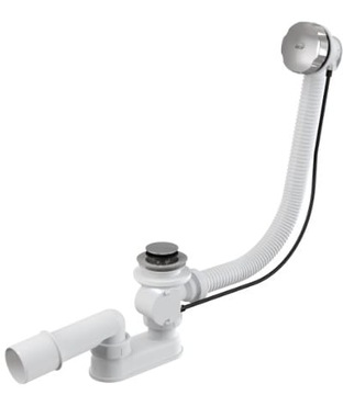 Syfon wannowy automatyczny chrom A55K-80 Alcaplast