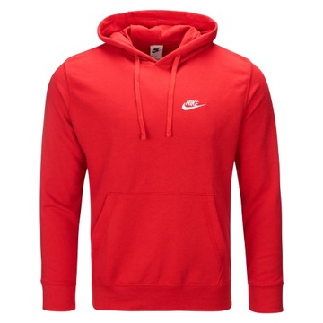 Nike czerwony męski komplet dresowy sportowy bluza spodnie regular fit M