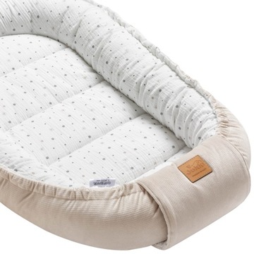 ZESTAW NIEMOWLĘCY 5w1 KOKON MUŚLIN BAWEŁNA VELVET Dwustronny JUKKI COMFORT