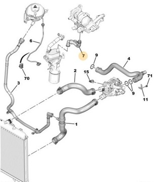 КАБЕЛЬ EGR 9820965980 9807593080 9821395680