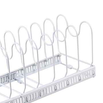 Держатель крышки от кастрюли, белый, выдвижной.