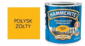 HAMMERITE FARBA NA RDZĘ ŻÓŁTY POŁYSK 0,25L