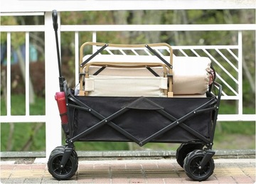 Большой складной пляжный туристический троллей 200 кг трейлер 120L трейлер