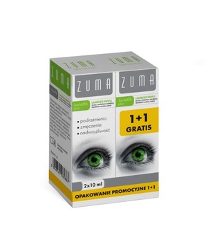 ZUMA Świetlik Plus Krople Do Oczu 10ml+10ml Gratis