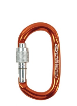 Karabinek aluminiowy zakręcany CT - Pillar CF SG lobster pomarańczowy 24kN