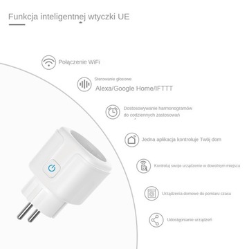 ПРОГРАММАТОР ТАЙМЕРА SMART SOCKET SMART WIFI TUYA ТАЙМЕР ВАТТМЕТР