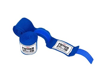 POWER SYSTEM TAŚMY BOKSERSKIE BANDAŻE OWIJKI 4m BOXING WRAPS 3404 Blue